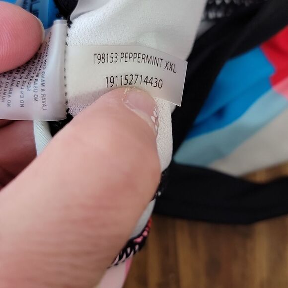 ZeroXPosur. Colorful Abstract Women's Swim Tankini Top. EUC - Picture 7 of 9